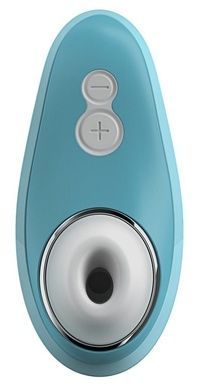 Вакуумный клиторальный стимулятор Womanizer Liberty Blue, магнитная крышка, 2 насадки SO2829 фото