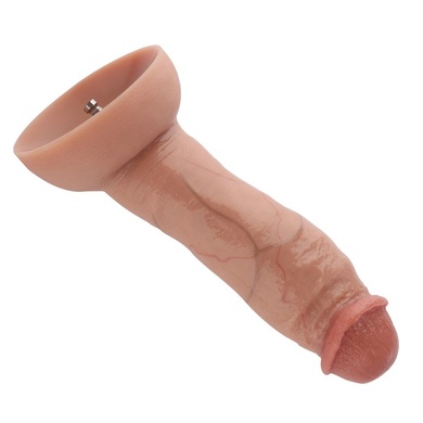 Гиперреалистичный фаллоимитатор для секс-машин Hismith Hyper Realistic Silicone Dildo, KlicLok SO6213 фото