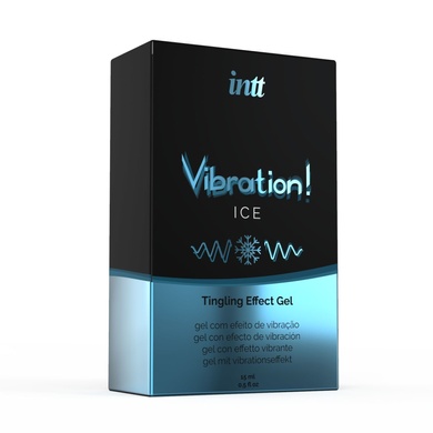 Рідкий вібратор Intt Vibration Ice (15 мл), густий гель, дуже незвичайний, діє до 30 хвилин SO2920 фото