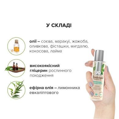 Массажное масло System JO &ndash; Naturals Massage Oil &ndash; Peppermint & Eucalyptus с натуральными эфирными м SO6166 фото