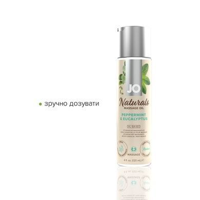 Массажное масло System JO &ndash; Naturals Massage Oil &ndash; Peppermint & Eucalyptus с натуральными эфирными м SO6166 фото
