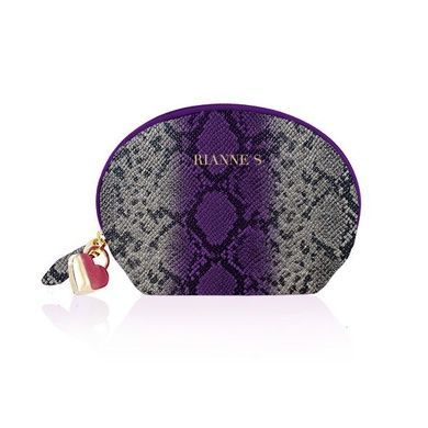 Вібратор для точки G Rianne S: Boa Mini Purple, 10 режимів роботи, медичний силікон, косметичка-чохо SO3884 фото