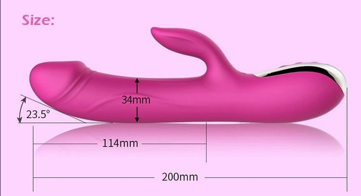 Вибратор-пульсатор Leten Automatical Thrusting Vibrator с подогревом, перезаряжаемый, 10 режимов SO2128 фото