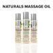 Массажное масло System JO &ndash; Naturals Massage Oil &ndash; Peppermint & Eucalyptus с натуральными эфирными м SO6166 фото 5