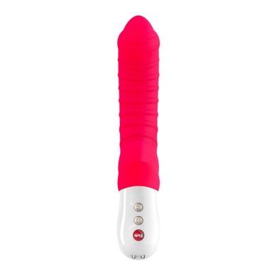 Вібратор для точки G Fun Factory TIGER india red, ребристий, підходить для анальної стимуляції SX0939 фото