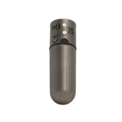 Віброкуля PowerBullet - First-Class Bullet 2.5" with Key Chain Pouch, Gun Metal SO6846 фото