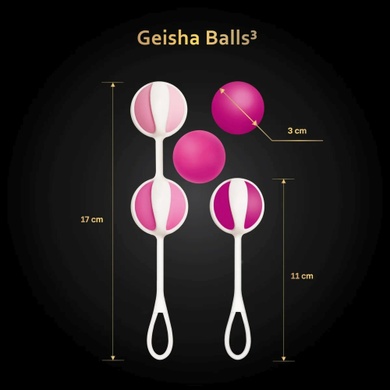 Вагінальні кульки Geisha Balls 3 - Рожеві FT10493 фото