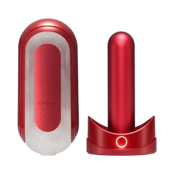 Мастурбатор с нагревателем Tenga Flip Zero Red + Flip Warming Set SO4720 фото