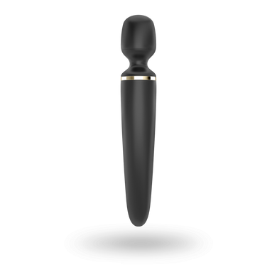 Вибромассажер Satisfyer Wand-er Woman (Black/Gold), водонепроницаемый, мощный, размер XXL SO3456 фото