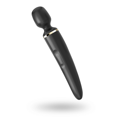 Вибромассажер Satisfyer Wand-er Woman (Black/Gold), водонепроницаемый, мощный, размер XXL SO3456 фото