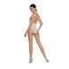 Бодистокинг с декольте Passion BS088 white, имитация корсетной шнуровки SO6384 фото 2