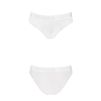 Трусики с широкой резинкой и кружевом Passion PS001 PANTIES white, size M SO4172 фото