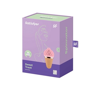 Мороженка спиннатор Satisfyer Lay-On - Sweet Treat Pink/Brown SO3552 фото