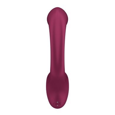 Вагінально-кліторальний вібратор Satisfyer G for Goddess 2 Wine Red, 2 мотори SX3260 фото