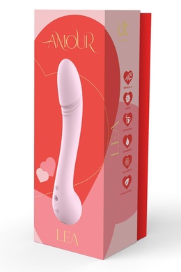 Вібратор класичний для стимуляції точки G Dream Toys Amour Lea, рожевий DT22166 фото