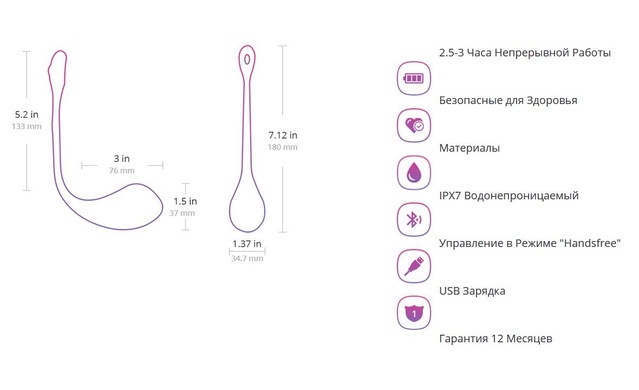 Смарт віброяйце Lovense Lush 2 SO4083 фото