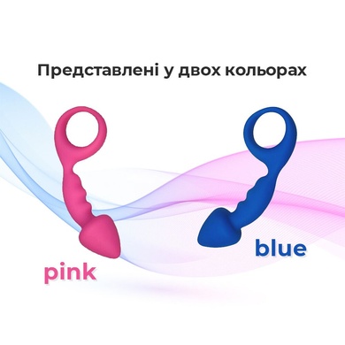 Анальная пробка Adrien Lastic Budy Pink со стимулирующей ножкой, макс. диаметр 2,5см AD20081 фото