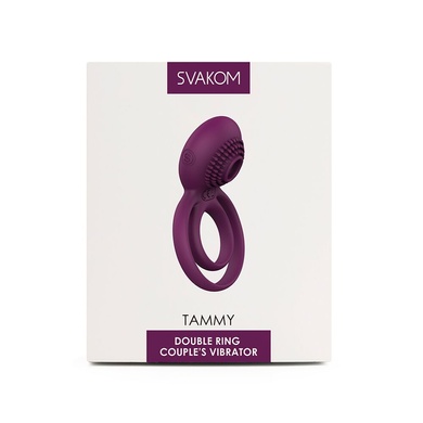 Подвійне ерекційне кільце з вібрацією Svakom Tammy Violet SO4853 фото