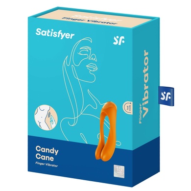 Вибратор на палец Satisfyer Candy Cane Orange SO4652 фото