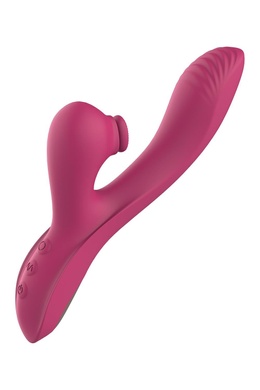 Вібратор кролик подвійної стимуляції Dream Toys Dual G-Spot Vibe Essentials, рожевий DT22092 фото