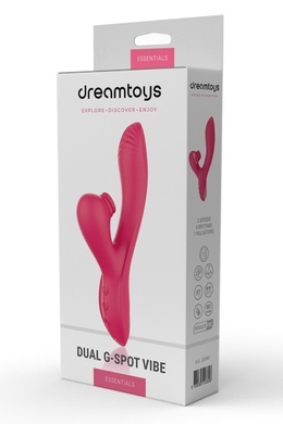 Вібратор кролик подвійної стимуляції Dream Toys Dual G-Spot Vibe Essentials, рожевий DT22092 фото