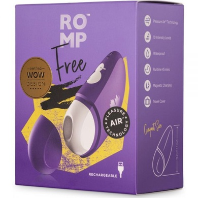 Вакуумний кліторальний стимулятор Romp Free Violet W44062 фото