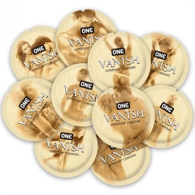 Набор презервативов ONE Vanish Hyperthin, 100 шт, ультратонкие, со смазкой, упаковка-тубус SX0735 фото