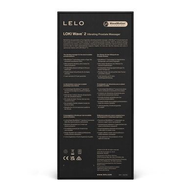 Массажер простаты LELO Loki Wave 2 Black, 2 мотора, манящее движение + вибрация SO8087 фото