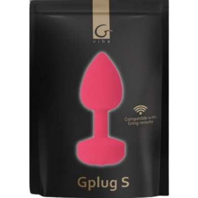 Анальная пробка с вибрацией S Gplug Gvibe, силиконовая, розовая, 8.2 х 3 см FT10813 фото