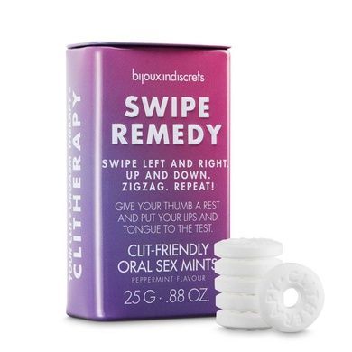 М'ятні цукерки Bijoux Indiscrets Swipe Remedy &ndash; clitherapy oral sex mints без цукру, термін 31.08.23 SO5911 фото