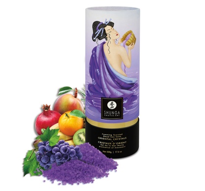 Сіль для ванни Shunga Oriental Crystals Bath Salts – Exotic Fruits (500 г), сіль Мертвого моря SO6895 фото