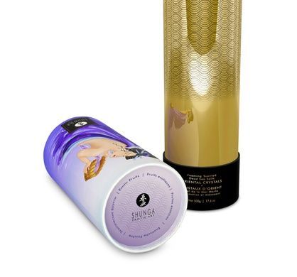 Пенящаяся соль для ванны Shunga Dead Sea salt Oriental Crystals &mdash; Exotic Fruits (500 г), соль Мертво SO6895 фото