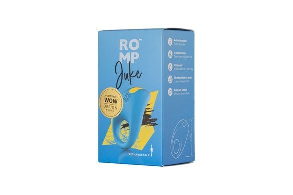 Ерекційне віброкільце Romp Juke, особлива вигнута віброголовка, 10 варіантів стимуляції SO6955 фото