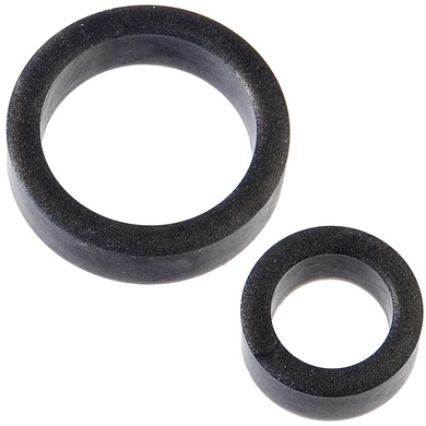 Набор эрекционных колец Doc Johnson Platinum Premium Silicone - The C-Rings - Charcoal SO4918 фото