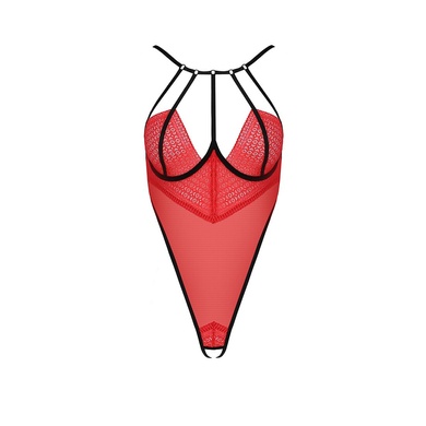 Боді з високим вирізом стегна AKITA BODY red XXL/XXXL - Passion Exclusive PS24203 фото