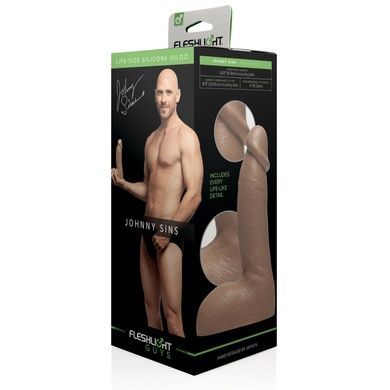 Фаллоимитатор Fleshlight Guys: Johnny Sins Dildo, по слепку пениса, лысый из Браззерс SO5515 фото