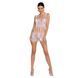 Бодістокінг &mdash; мінісукня з метеликами Passion BS090 white SO6390 фото 3