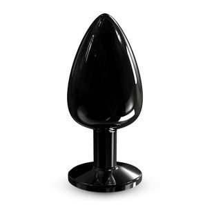 Металева анальна пробка із прикрасою у вигляді кристалу Dorcel - Diamond Plug BLACK L SO7810 фото