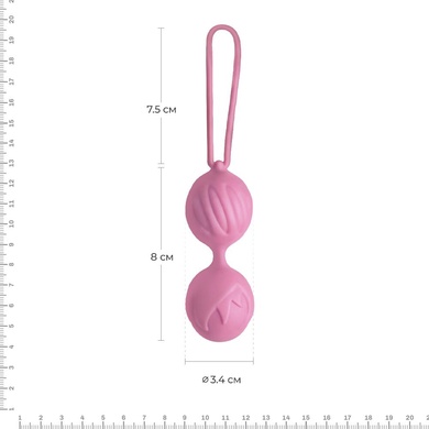 Вагинальные шарики Adrien Lastic Geisha Lastic Balls Mini Pink (S), диаметр 3,4 см, масса 85 г AD40431 фото