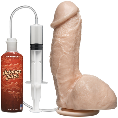 Кончающий фаллоимитатор Doc Johnson The Amazing Squirting Realistic Cock, ПВХ, диаметр 5,1см SO1973 фото