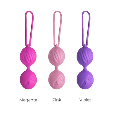 Вагінальні кульки Adrien Lastic Geisha Lastic Balls Mini Pink (S), діаметр 3,4 см, вага 85 гр AD40431 фото