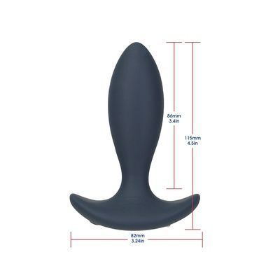 Анальная пробка с пульсацией Lux Active &ndash; Throb &ndash; 4.5" Anal Pulsating Massager, пульт ДУ SO5571 фото