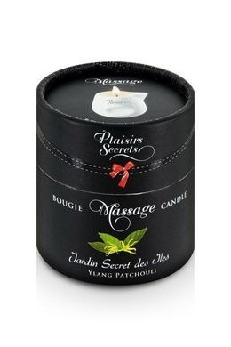 Масажна свічка Plaisirs Secrets Ylang Patchoul (80 мл) Подарунковаупаковка, керамічний посуд SO1857 фото