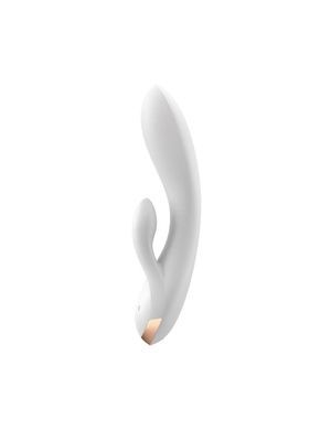 Смарт вибратор-кролик с двойным отростком Satisfyer Double Flex White SO6095 фото
