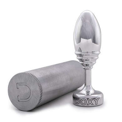 Анальная пробка DOXY Butt Plug RIBBED SO8031 фото