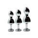 Металлическая анальна пробка Wooomy Lollypop Double Ball Metal Plug S, диаметр 2,8 см, длина 8,5 см SO7417 фото 4