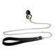Силиконовая анальная пробка Art of Sex Silicone Anal Plug with Leash size S с поводком Black SO6179 фото 1