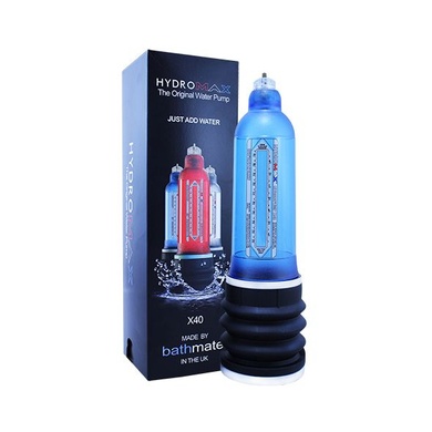 Гідропомпа Bathmate Hydromax 9 Blue (X40), для члена довжиною від 18 до 23см, діаметр до 5,5 см HM-40-AB фото