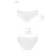 Трусики з широкою гумкою і мереживом Passion PS001 PANTIES white, size S SO4173 фото 5