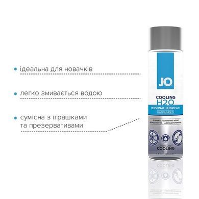 Охлаждающая смазка на водной основе System JO H2O COOLING (120 мл) с ментолом, растительный глицерин SO1693 фото